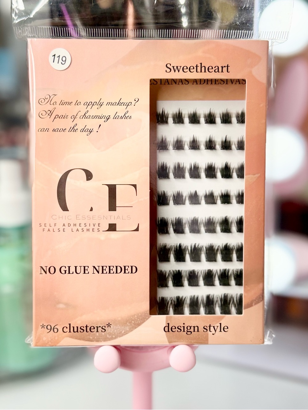 Chic Essentials Sweetheart No-Glue False Lash Clusters - Black
